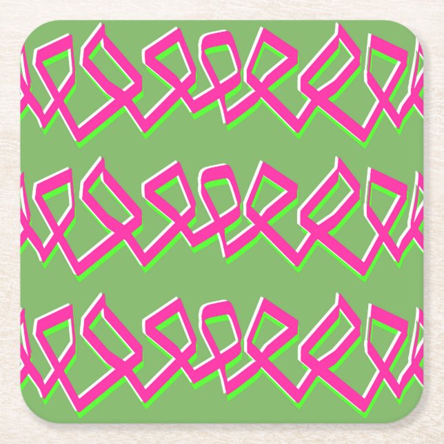 Line of Squares Coaster (Front)