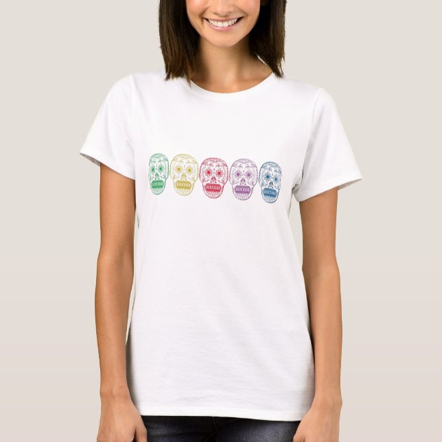 Line of Sugar Skulls Tee (Front)