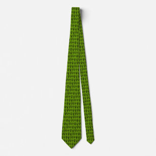 Line of Trees - Green (669900) Tie