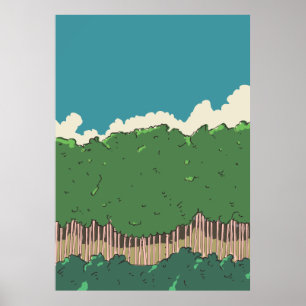 Line of trees poster