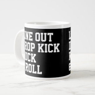 Line Out Drop Kick Ruck And Roll Large Coffee Mug