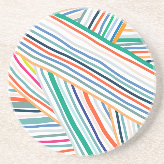 Line Pattern Coaster (Front)