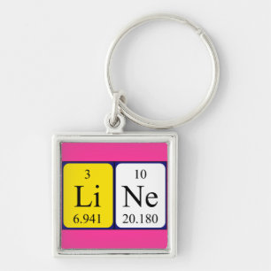 Line periodic table name keyring