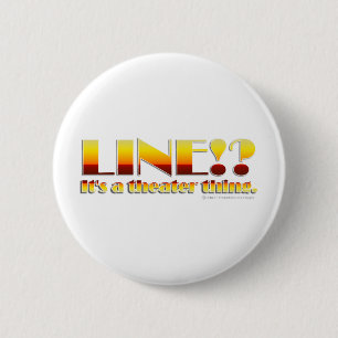 Line!? (Text Only) 6 Cm Round Badge