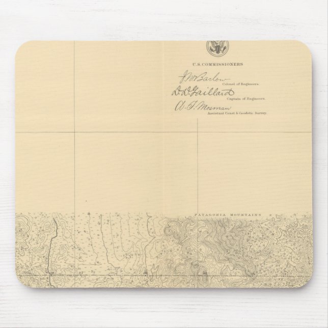 Linea Divisoria Entre Mexico 8 Mouse Mat (Front)