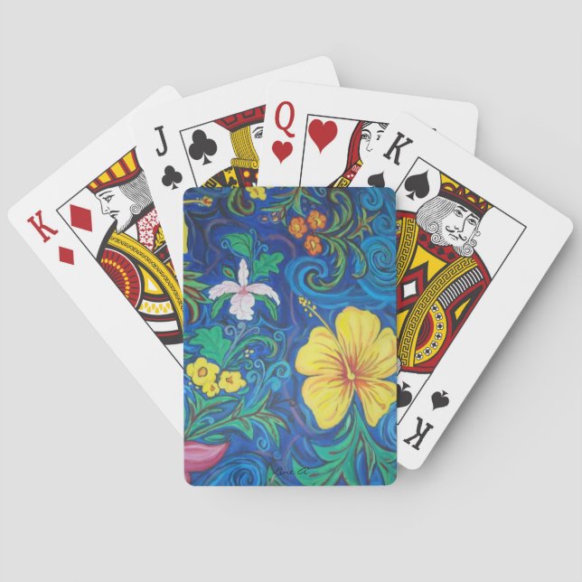 LineA Island Flora Playing Cards (Back)