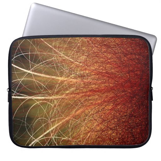 Image of Linear Abstract2 Warm - Laptop Sleeve