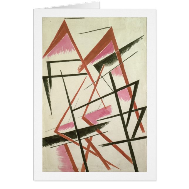 Linear Construction, c.1921 (gouache on paper) (Front)