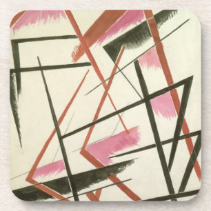 Linear Construction, c.1921 (gouache on paper) Coaster