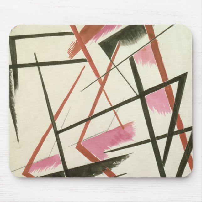 Linear Construction, c.1921 (gouache on paper) Mouse Mat (Front)