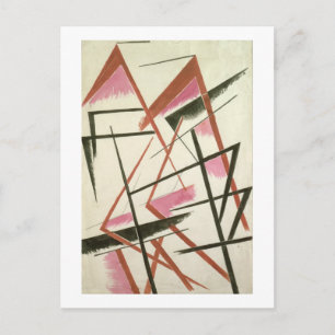 Linear Construction, c.1921 (gouache on paper) Postcard