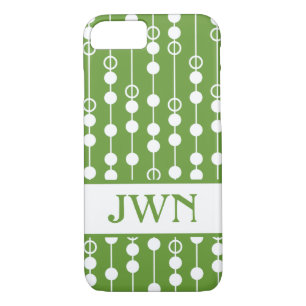 Linear Dot #7 with monogram iPhone 8/7 Case
