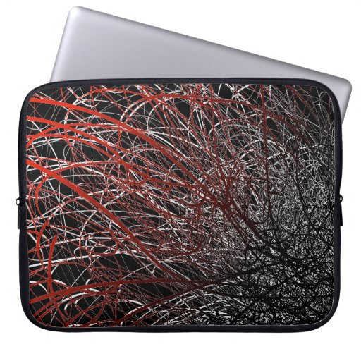 Image of Linear Explosion Red - Laptop Sleeve