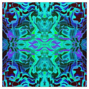 Linear Geometric Aqua Mauve Purple Blue Artdeco Fabric