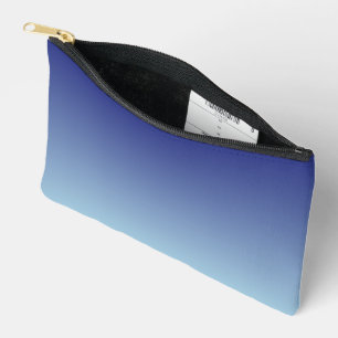 Linear Gradient Sky CCFFFF-000066 Accessory Pouch