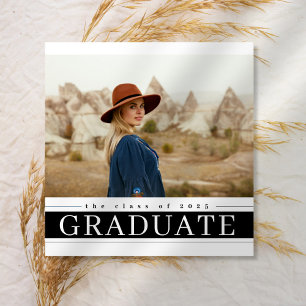 Linear Graduate Multi Photo Tri-Fold Announcement