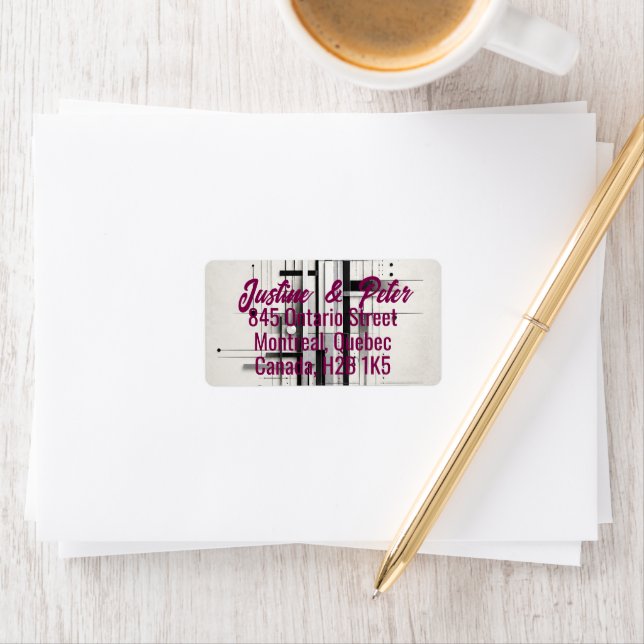 Linear Harmony | Minimalist Abstract Line Label (Insitu)