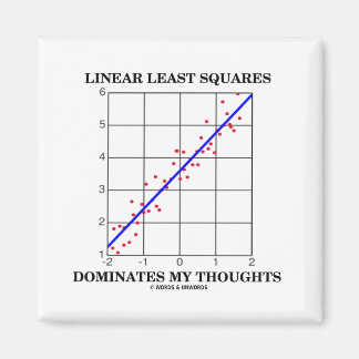 Linear Least Squares Dominates My Thoughts Magnet