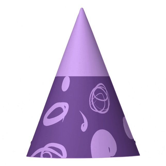 Linear patterns and spots design Party Hat (Front)