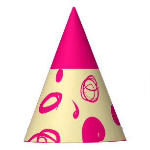 Linear patterns and spots design Party Hat