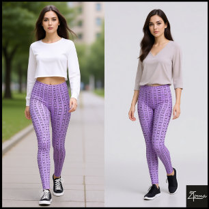 Linear Square Texture Leggings