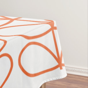 Linear Stem Lined in Burnt Orange by Orla Kiely  Tablecloth
