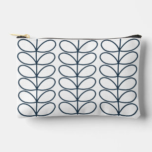 Linear Stem Whale Blue and White by Orla Kiely Accessory Pouch