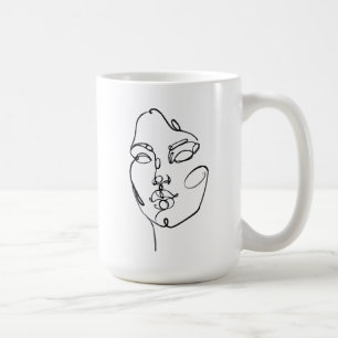 Linear Thoughts - Face Coffee Mug