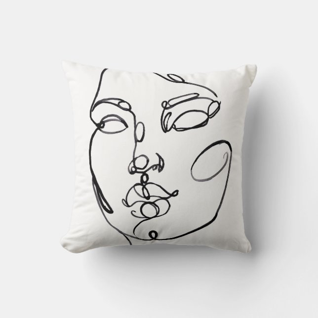 Linear Thoughts - Face Cushion (Front)