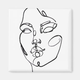 Linear Thoughts - Face Magnet