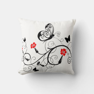Lineart Butterflies American MoJo Cushion