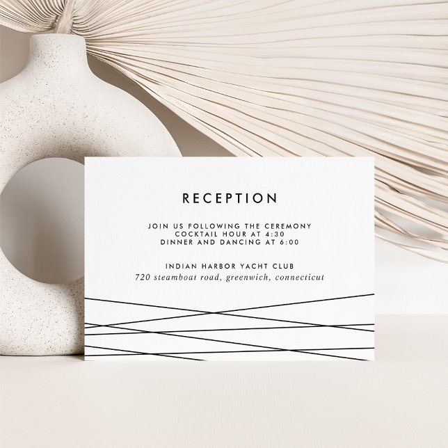 Lineation Reception Insert Card | Black and White (Creator Uploaded)