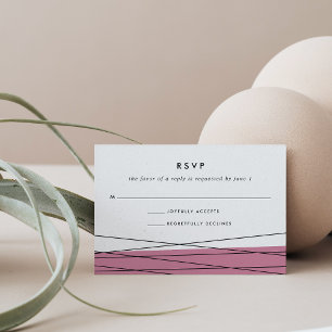 Lineation RSVP Card   Marsala