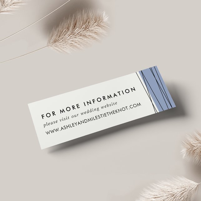 Lineation Wedding Website Cards | Steel Blue (Creator Uploaded)