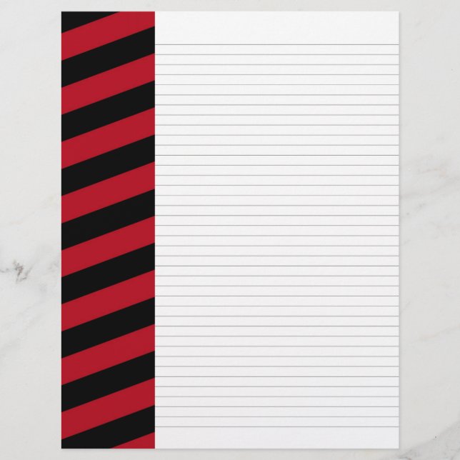 Lined Binder Paper 8.5"x11" Fits Avery Custom (Front)