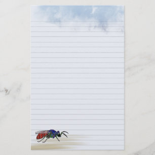 Lined Cuckoo Wasp Stationery
