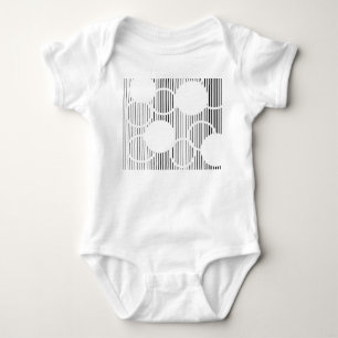 Lined Hexagons Baby Bodysuit