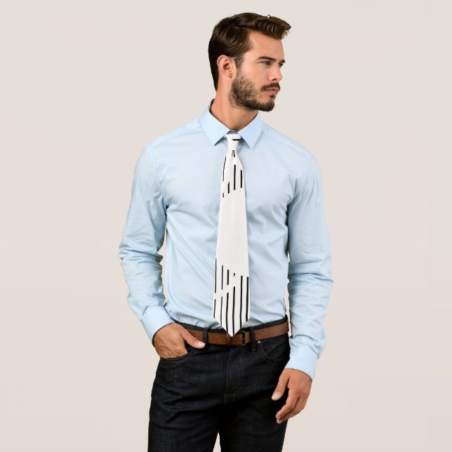 Lined Hexagons Tie (In Situ)