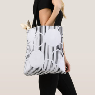 Lined Hexagons  Tote Bag