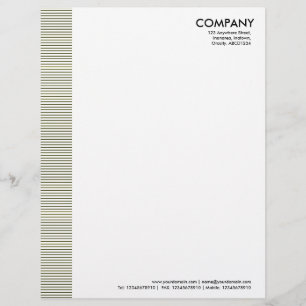 Lined Margin - Dark Olive Customised Letterhead
