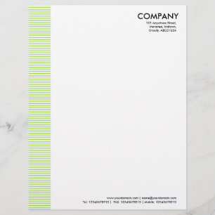 Lined Margin - Martian Green Letterhead