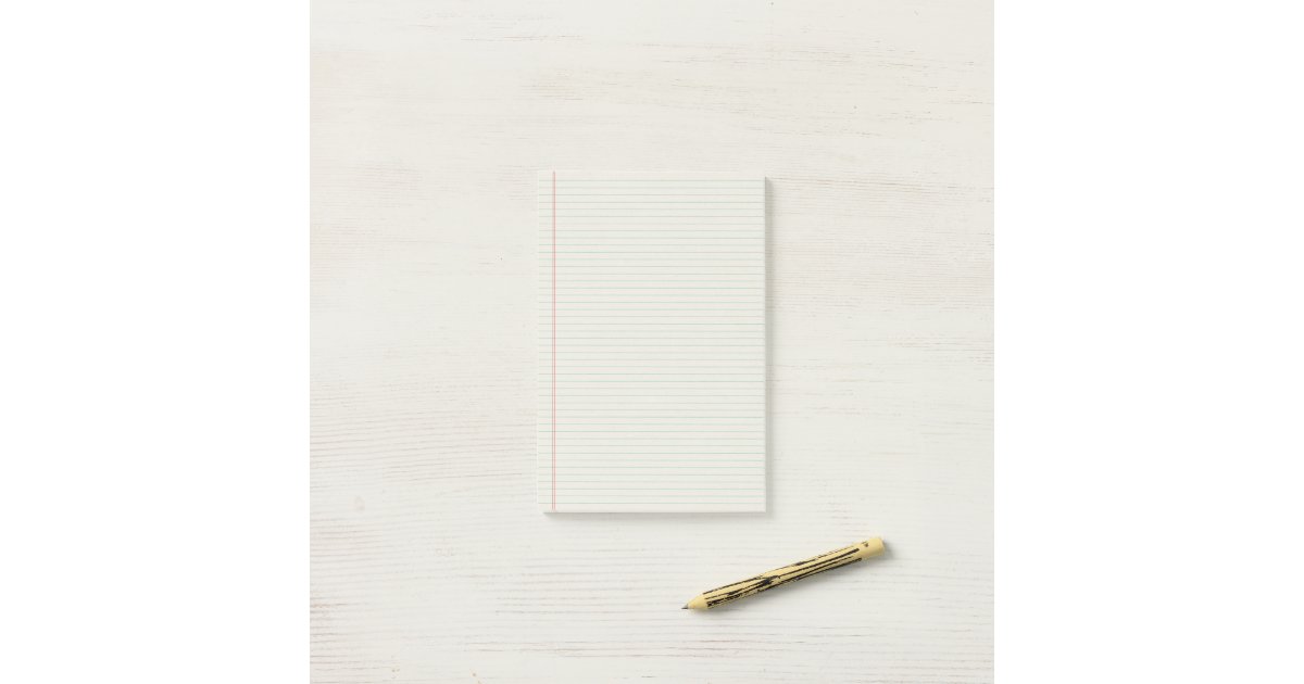 Lined Notebook Binder Paper Notes Zazzle