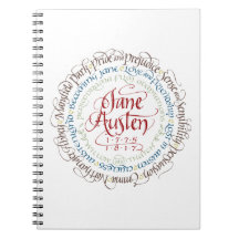 Lined Notebook - Jane Austen Period Dramas Cover