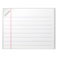 Lined Notebook Paper Stapled Notepad