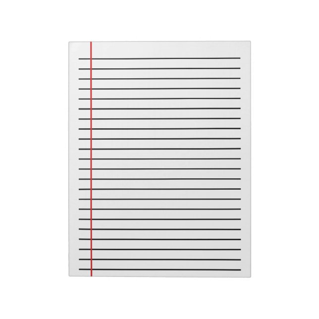 Lined Notepad (Rotated)