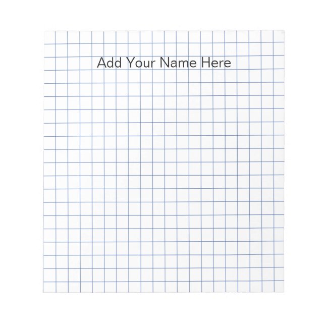 Lined Notepad Personalised (Front)