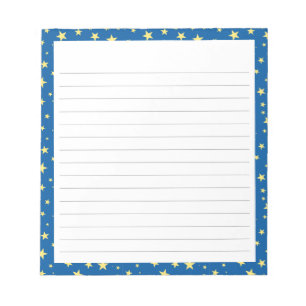 Lined Notepad: Starry Night Design Notepad