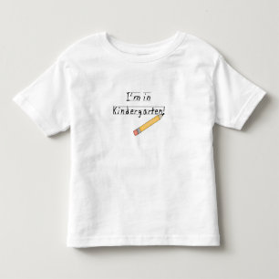 Lined Paper and Pencil Kindergarten Toddler T-Shirt