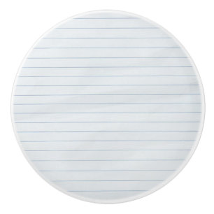 Lined Paper Ceramic Knob