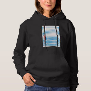 Lined paper Halloween Costume for Teachers Student Hoodie